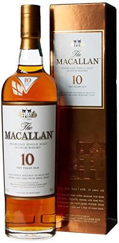 Macallan 10 Year Old Sherry Oak Highland Single Malt Whisky, 70 cl