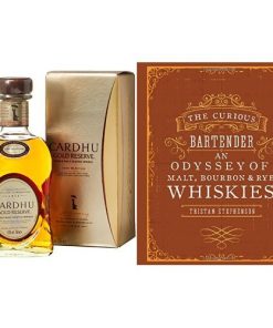 Cardhu Gold Reserve Single Malt Scotch Whisky and The Curious Bartender: An Odyssey of Malt, Bourbon & Rye Whiskies Book, 1 x 700ml