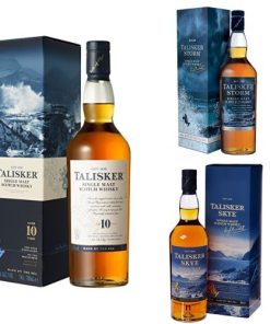 Talisker 10 Year Old, Talisker Storm and Talisker Skye Single Malt Scotch Whisky 70cl